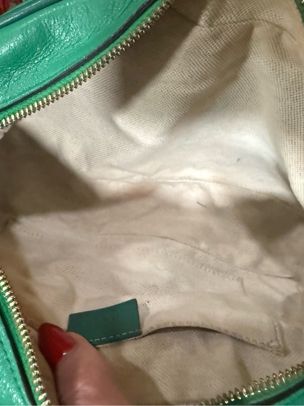 Gucci GG Marmont Small Camera Bag Green Matelassé Leather Crossbody Dustbag - Picture 12 of 15
